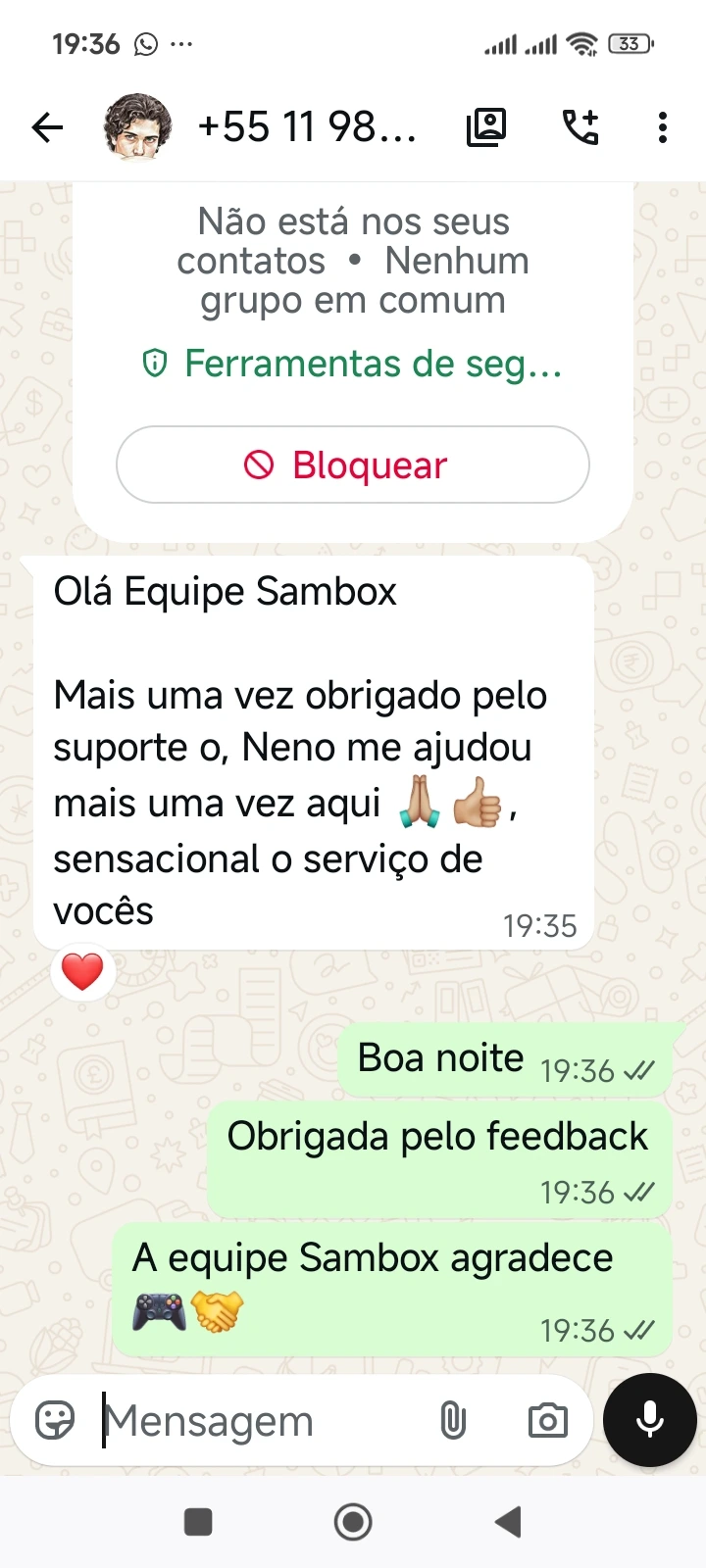 Sambox Oficial | Plataforma de Jogos Retrô para PC 17 Depoimento clientes | Sambox